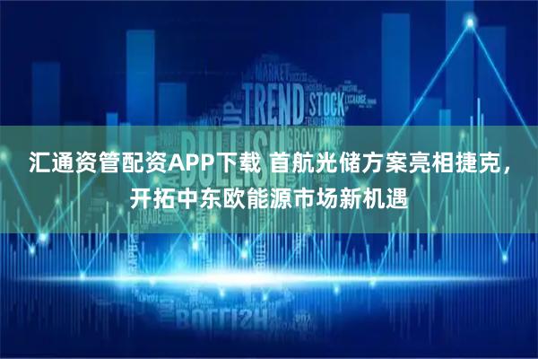 汇通资管配资APP下载 首航光储方案亮相捷克，开拓中东欧能源市场新机遇
